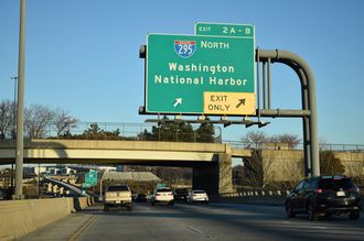 I-95/495 north at I-295 - Oxon Hill, MD