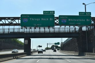 I-95 north at I-278/678 - Bronx, NY