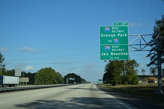 I-95 north at I-295 - Jacksonville, FL - 2013