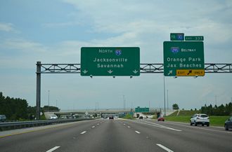I-95 north at I-295 - Jacksonville, FL - 2013