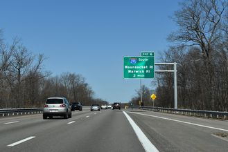 I-95 north at I-295 - Attleboro, MA
