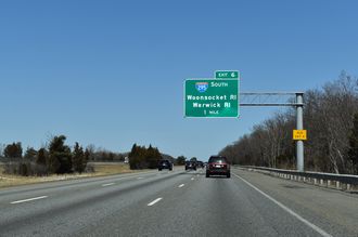 I-95 north at I-295 - Attleboro, MA
