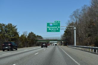 I-95 north at I-295 - Attleboro, MA