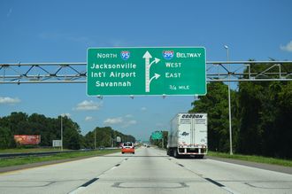 I-95 north at I-295 - Northside, Jacksonville, FL