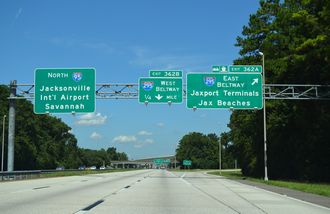 I-95 north at I-295 - Northside, Jacksonville, FL