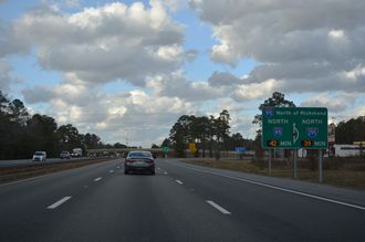 I-95 north at I-295 - Petersburg, VA