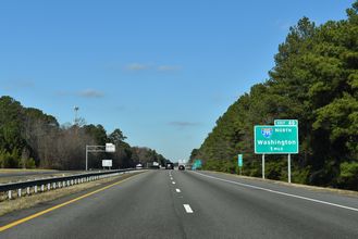 I-95 north at I-295 - Petersburg, VA