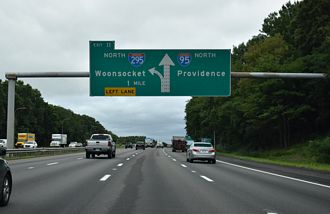 I-95 north at I-295 - Warwick, RI