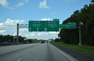 I-95 north at I-295 - Southside, Jacksonville, FL