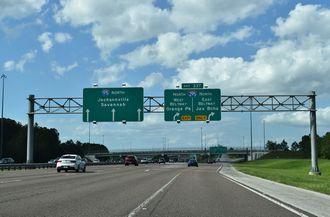 I-95 North at Interstate 295 in Jacksonville, Florida