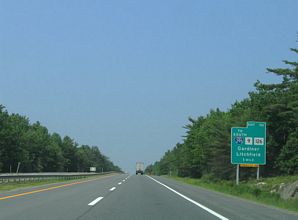 I-95/Maine Tpk north at Route 9 - West Gardiner
