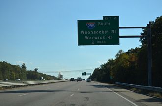 I-95 south at I-295 - Attleboro, MA
