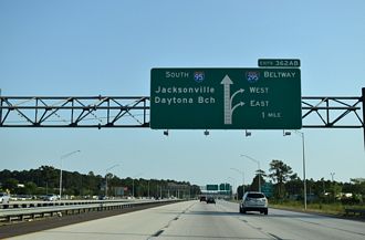 I-95 south at I-295 - Northside, Jacksonville, FL
