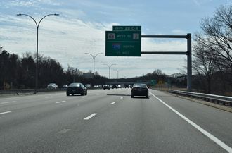 I-95 south at RI 113/I-295 - Warwick