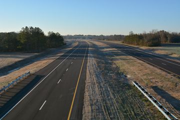 Unopened roadways along I-295 at Black Bridge Road.