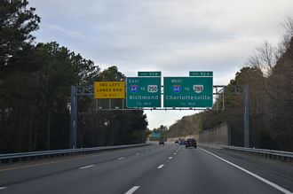 I-295 north at I-64 - Short Pump, VA