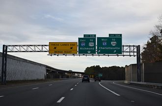 I-295 north at I-64 - Short Pump, VA