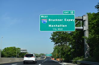 I-295 north at I-95/278 - Bronx, NY