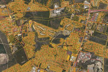 NC 295 extension to McArthur Road - parcel map