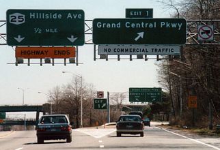 I-295 south at Grand Central Pkwy - 2001