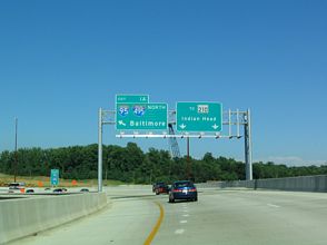 I-295 south at I-95/495 - Oxon Hill, MD