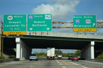I-295 south at I-95/US 202 - 2014