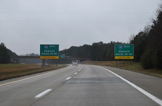 I-295 south at I-95 - Petersburg, VA