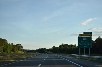 I-295 south at US 401 - Fayetteville, NC