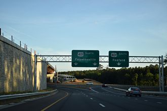 I-295 south at US 401 - Fayetteville, NC