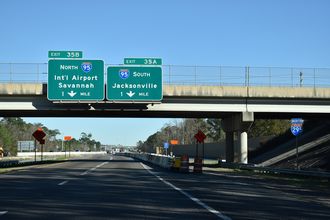 I-295 / West Beltway north at I-95 - Jacksonville, FL