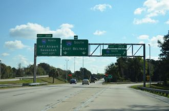 I-295 / West Beltway north at I-95 - 2013