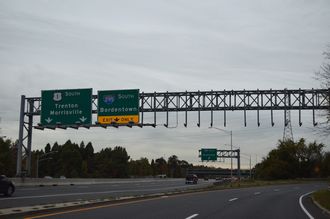 US 1 south at I-95/295 - Lawrence Twp, NJ