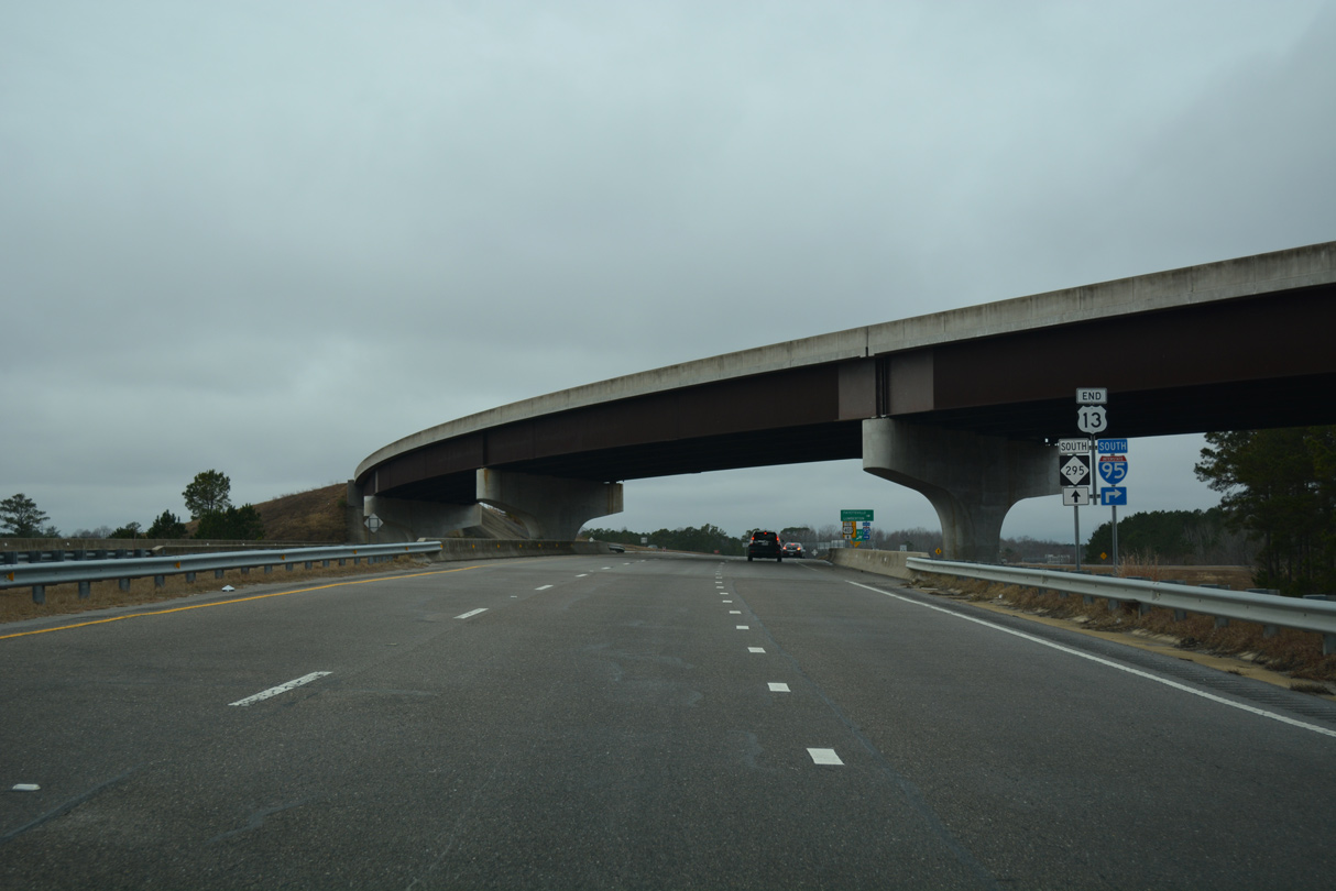 US 13 south at I-95/295 - Eastover, NC