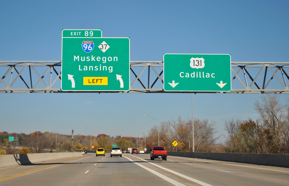 I-296/US 131 north at I-96 in 2011