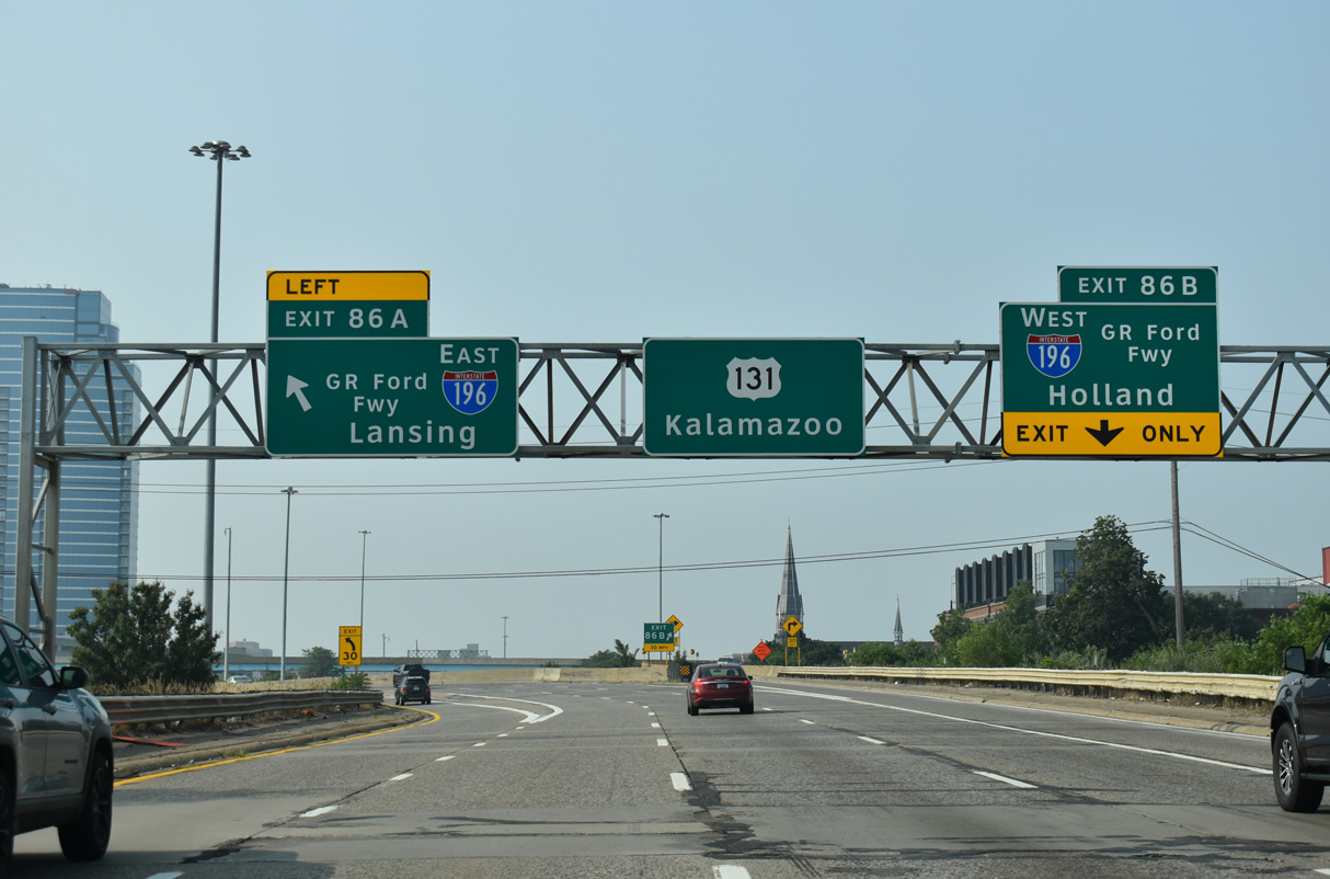The South End of Interstate 296 in Grand Rapids, MI