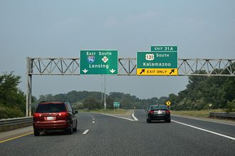I-96 east at I-296 - Walker, MI