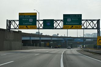 I-196 East at US 131 and I-296 North in Grand Rapids, MI