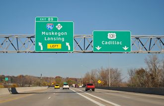 I-296/US 131 north at I-96 in 2011