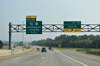 I-296/US 131 North one mile from Exit 89 to I-96/M-37 in Grand Rapids, MI