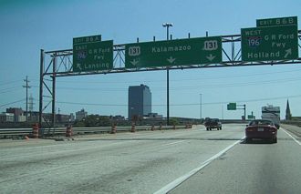 I-296/US 131 south at I-196 - 2001
