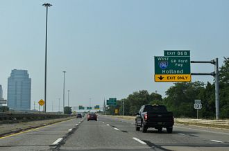 I-296/US 131 South at I-196 West to Holland, MI
