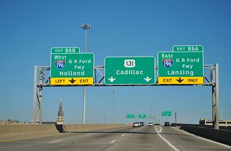 US 131 north at I-196/296 - Grand Rapids, MI