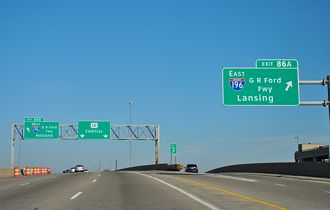 US 131 north at I-196/296 - Grand Rapids, MI