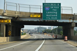 US 131 North 1.25 miles from I-196/296 in Grand Rapids, MI