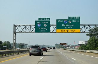 US 131 south 0.75 miles from I-96/296 and M-37 in Walker, MI
