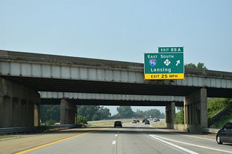 US 131 South at I-96 East to Lansing, MI