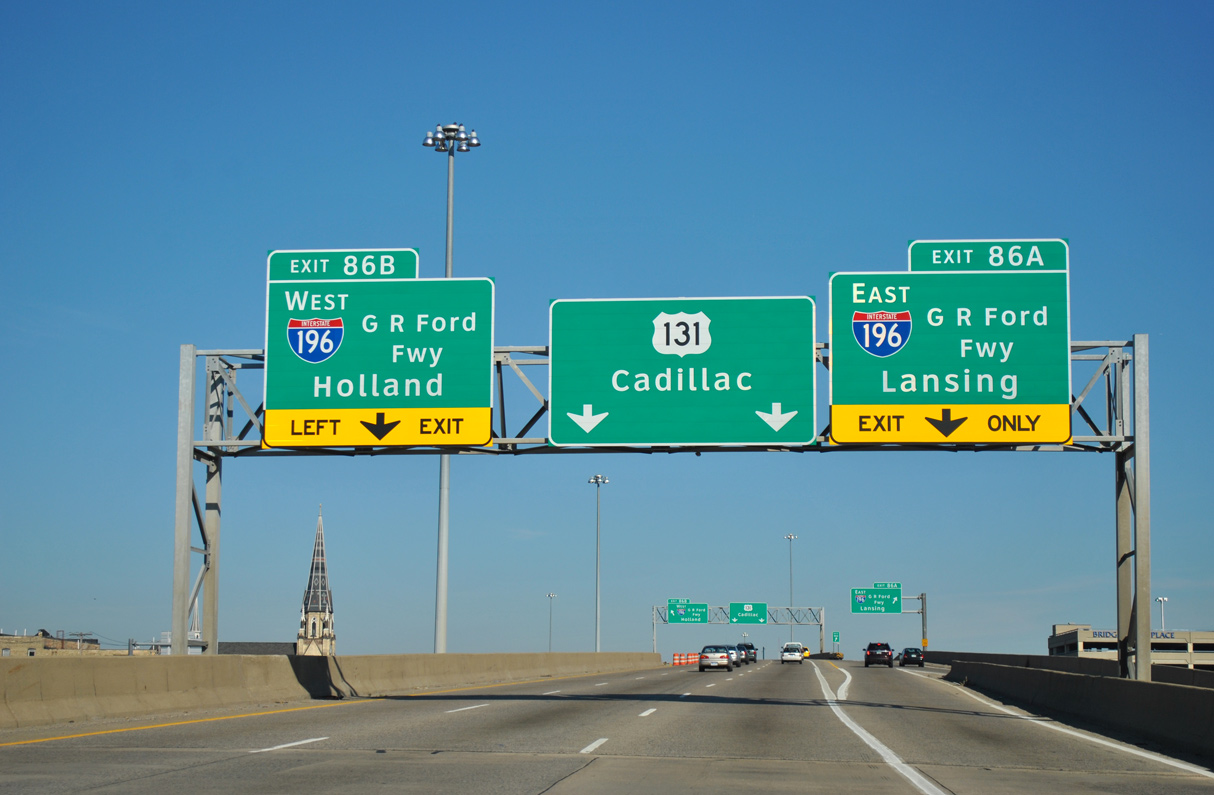 US 131 north at I-196/296 - Grand Rapids, MI