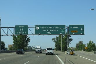 Business Loop I-80 west at US 50/I-305
