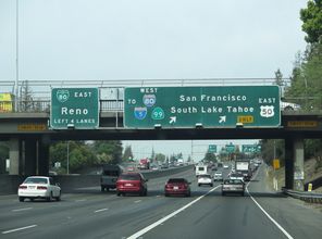 California 99 north at US 50/I-305