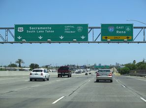 I-80 east at I-305/Business Loop I-80